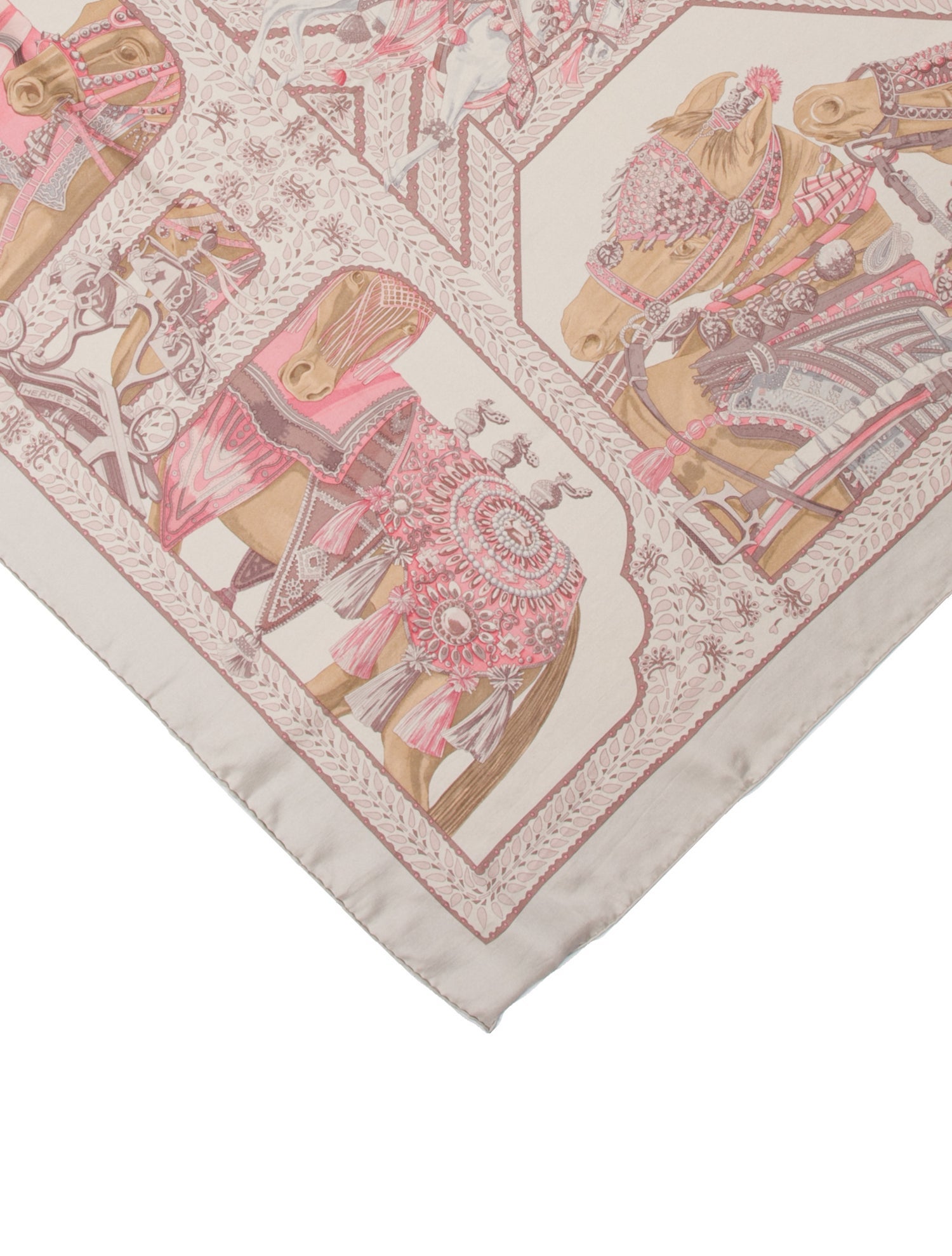 Hermès Cheval Marwari Dip Dye Silk Scarf